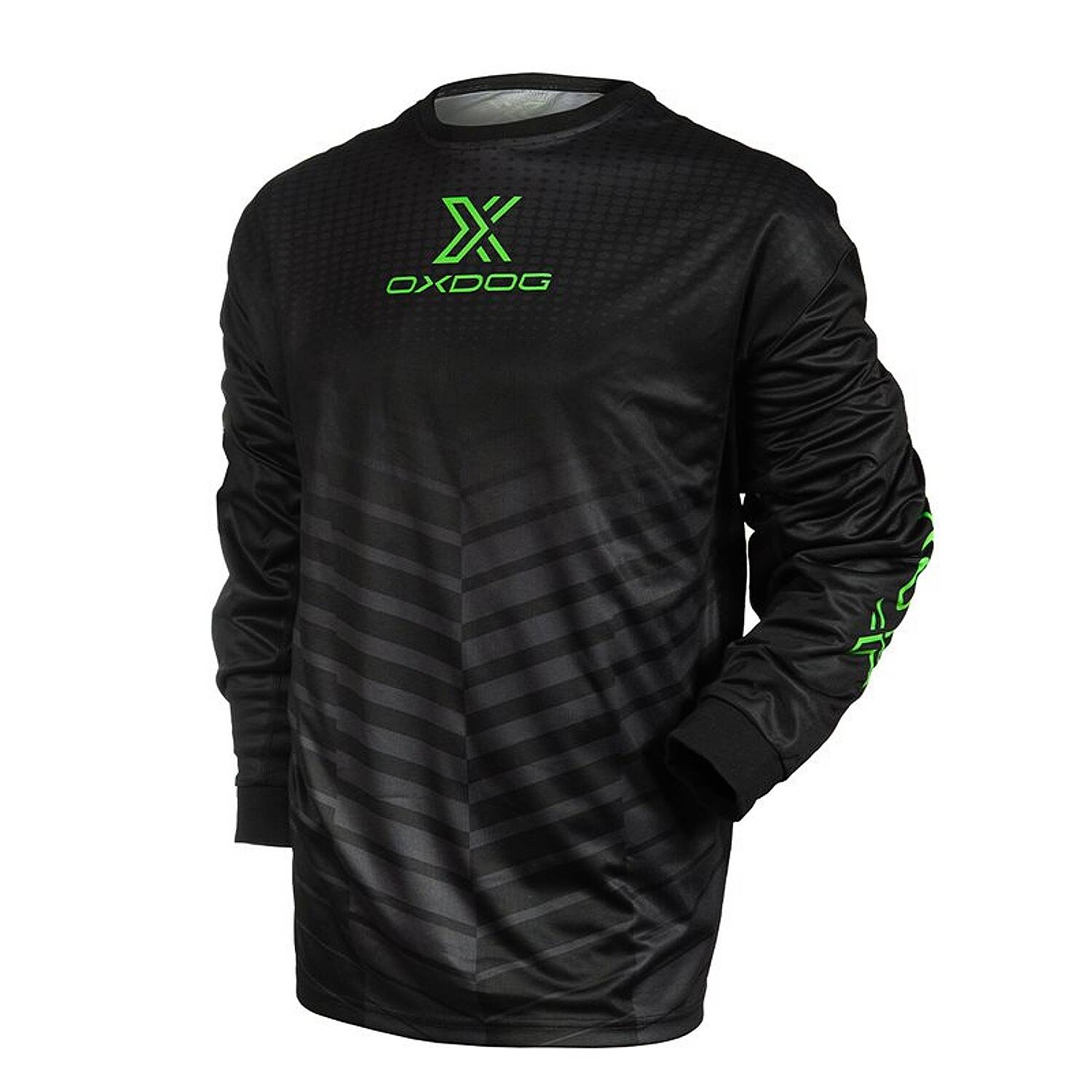 Oxdog  X2 Light Goalie Shirt SR Black-Green No Padding